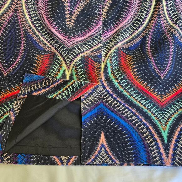 ETCETERA Multicolor Corduroy Mini Skirt Size 10 Artsy Rainbow Boho Indie - Picture 5 of 11